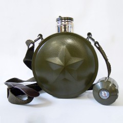 Фляга армейская с компасом